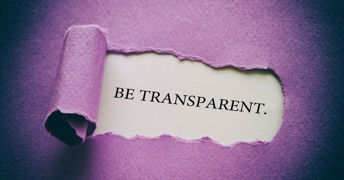 be transparent